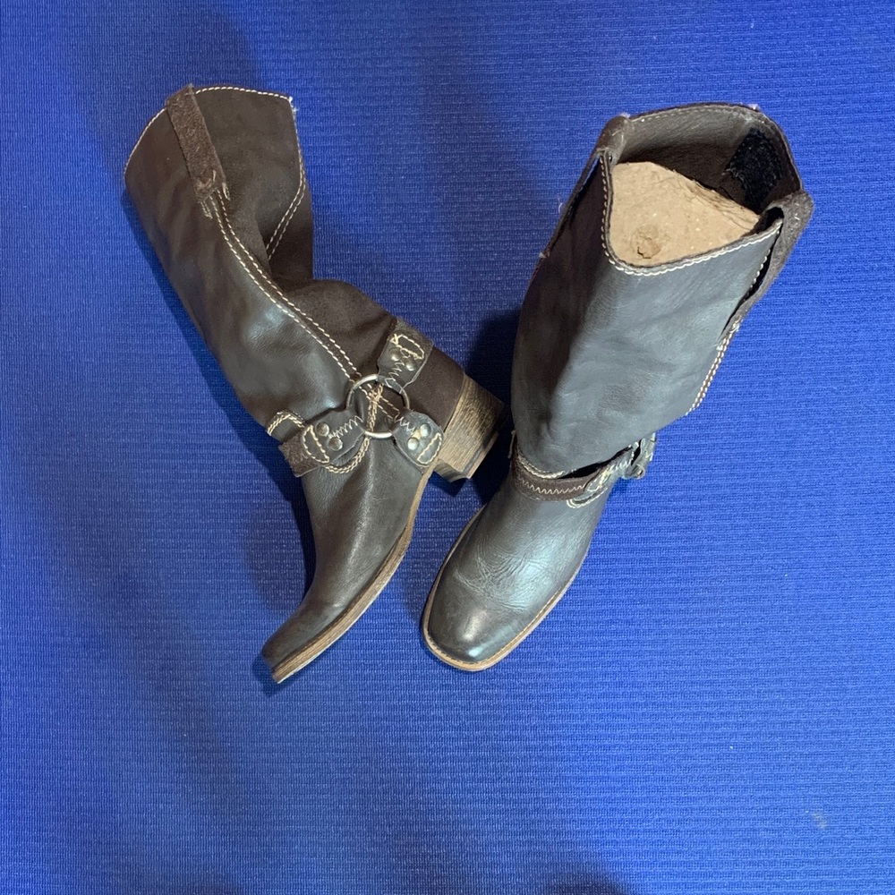 Bed Stu Women's Brown Heeled Boots